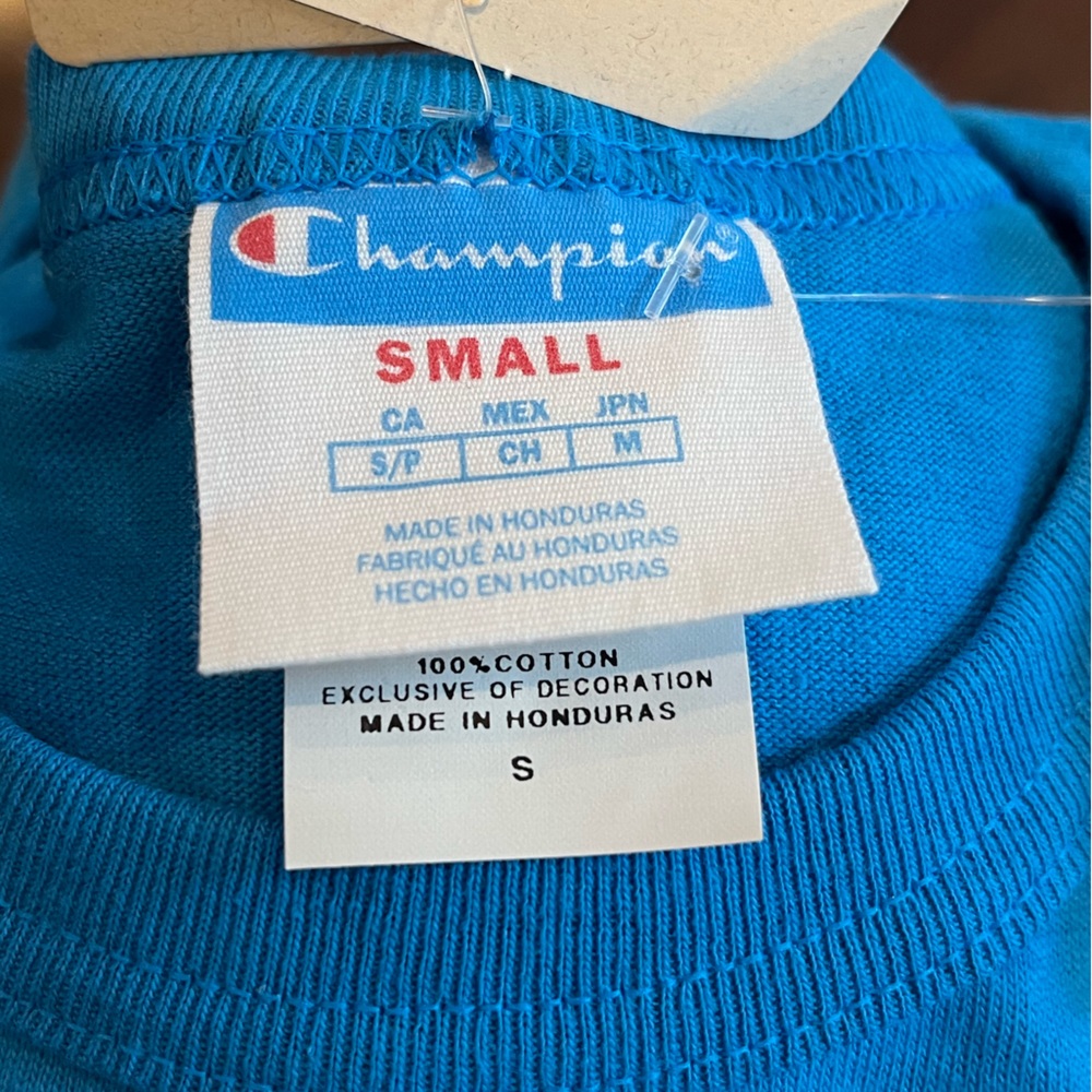 ⭐️ NWT - Men's Small Blue Champion T-Shirt - Picture 3 of 3